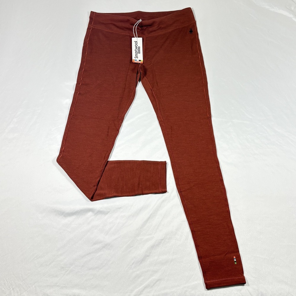 Smartwool Classic Thermal Womens Merino Wool Base Layer Pants Pecan Brown Size L